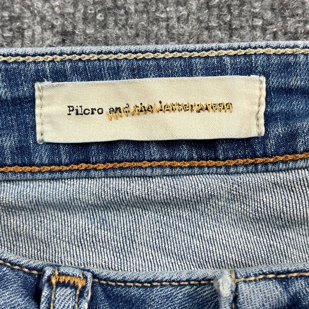 Pilcro and the Letterpress Jeans Womens 26 Stet Blue Denim Skinny‎ Anthropologie
